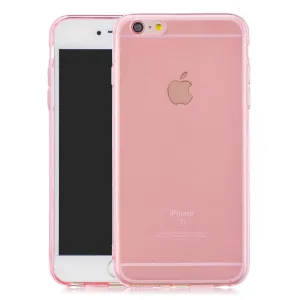 for iPhone 6/6S / 6 Plus/6S Plus / 7/8 / 7 Plus/8 Plus Clear Colorful TPU Back Cover Cellphone Case Shell Pink