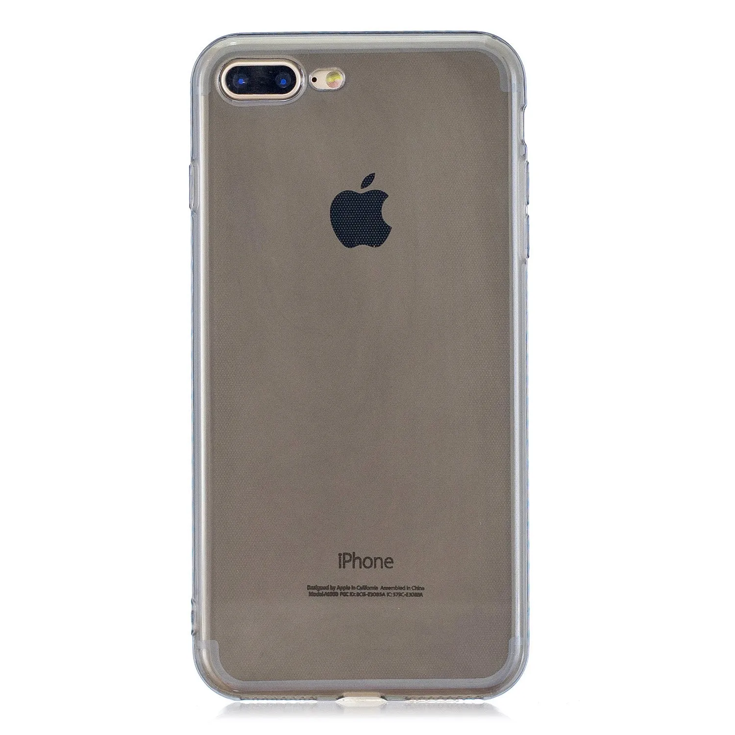 for iPhone 6/6S / 6 Plus/6S Plus / 7/8 / 7 Plus/8 Plus Clear Colorful TPU Back Cover Cellphone Case Shell Purple