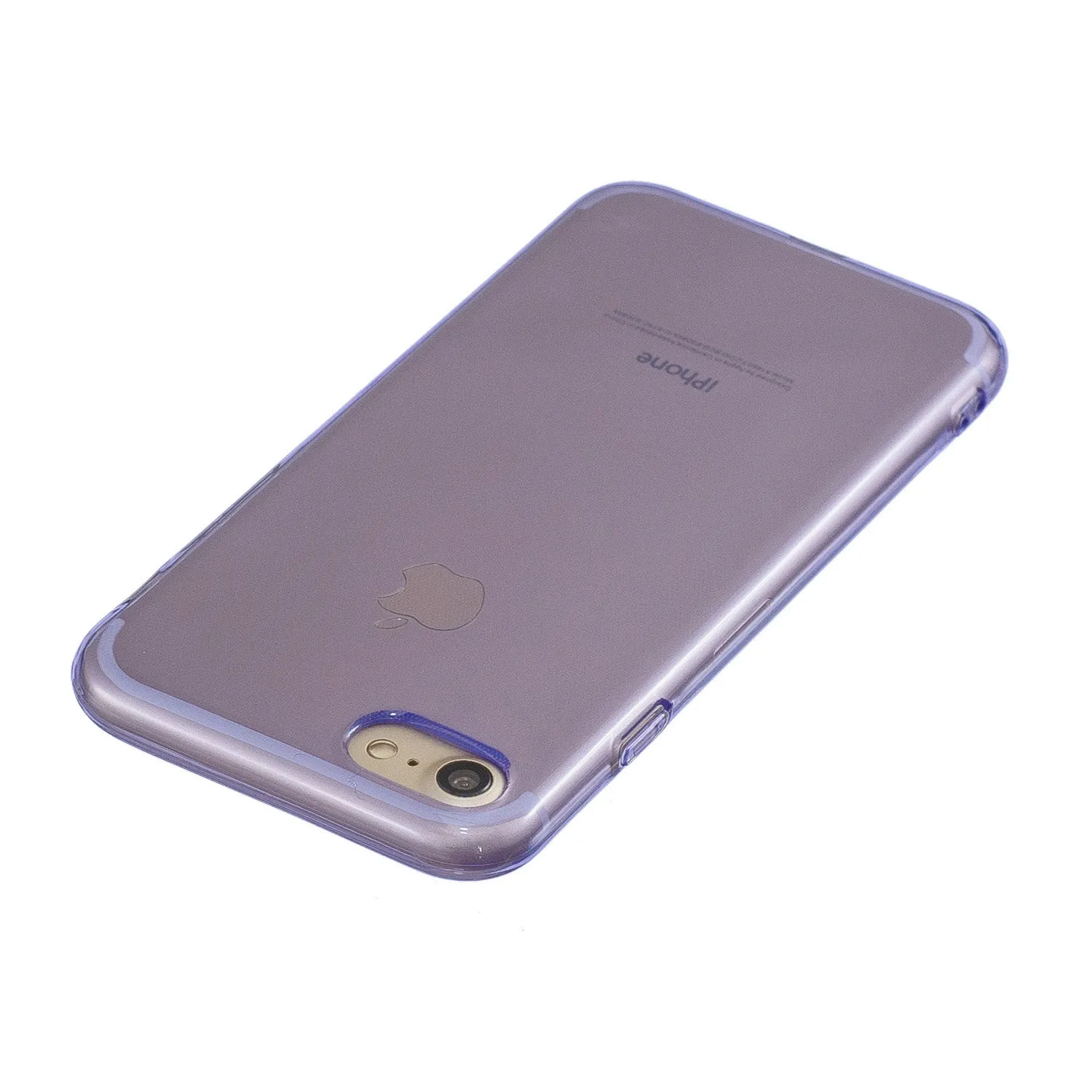 for iPhone 6/6S / 6 Plus/6S Plus / 7/8 / 7 Plus/8 Plus Clear Colorful TPU Back Cover Cellphone Case Shell Purple