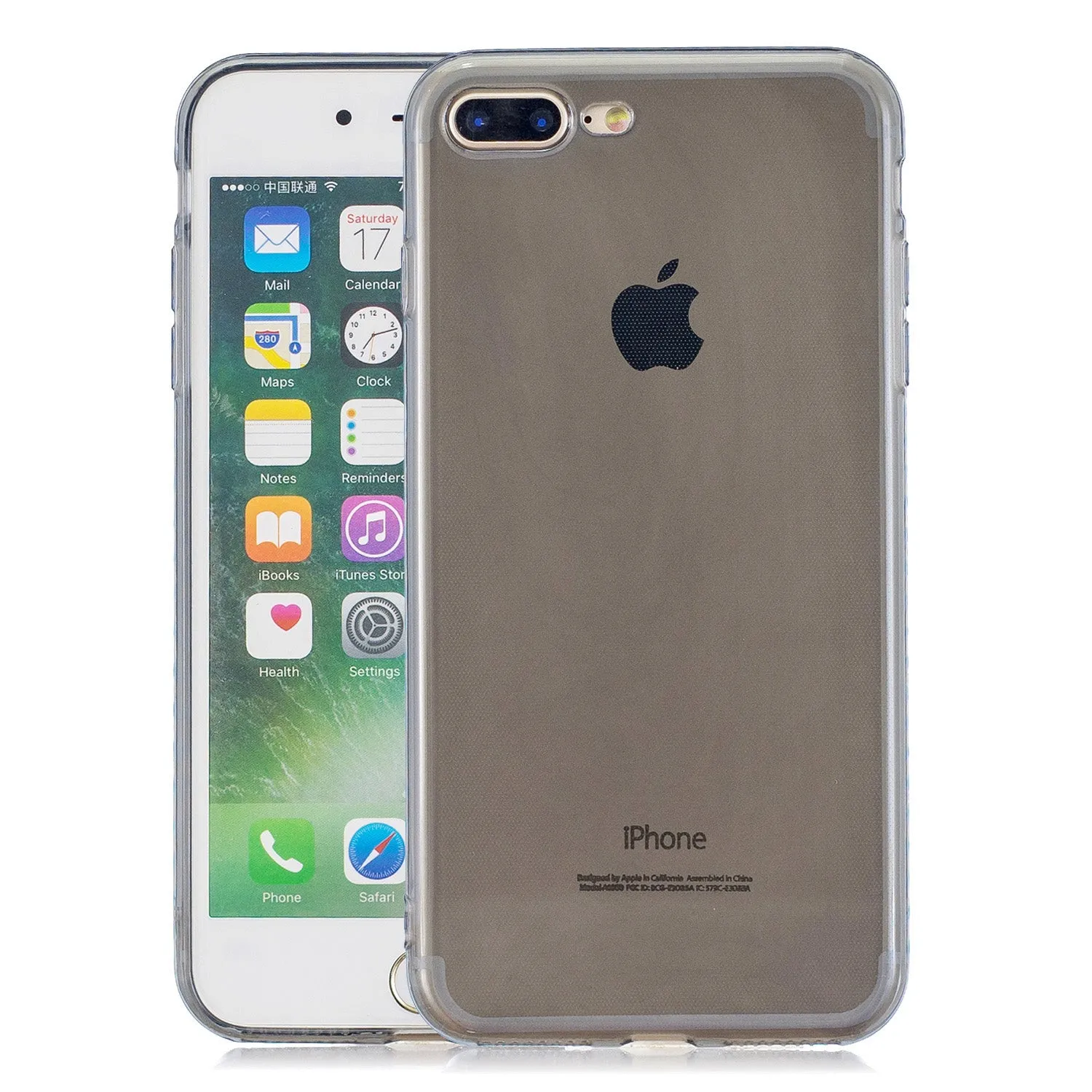 for iPhone 6/6S / 6 Plus/6S Plus / 7/8 / 7 Plus/8 Plus Clear Colorful TPU Back Cover Cellphone Case Shell Red