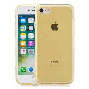 for iPhone 6/6S / 6 Plus/6S Plus / 7/8 / 7 Plus/8 Plus Clear Colorful TPU Back Cover Cellphone Case Shell Yellow