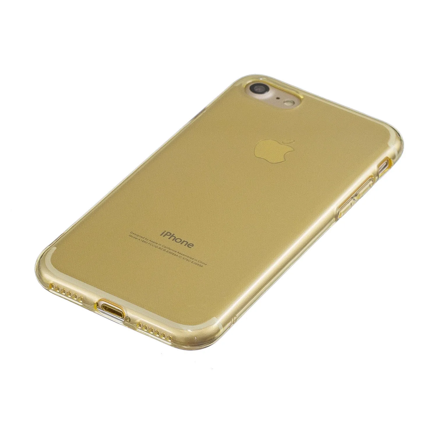 for iPhone 6/6S / 6 Plus/6S Plus / 7/8 / 7 Plus/8 Plus Clear Colorful TPU Back Cover Cellphone Case Shell Yellow