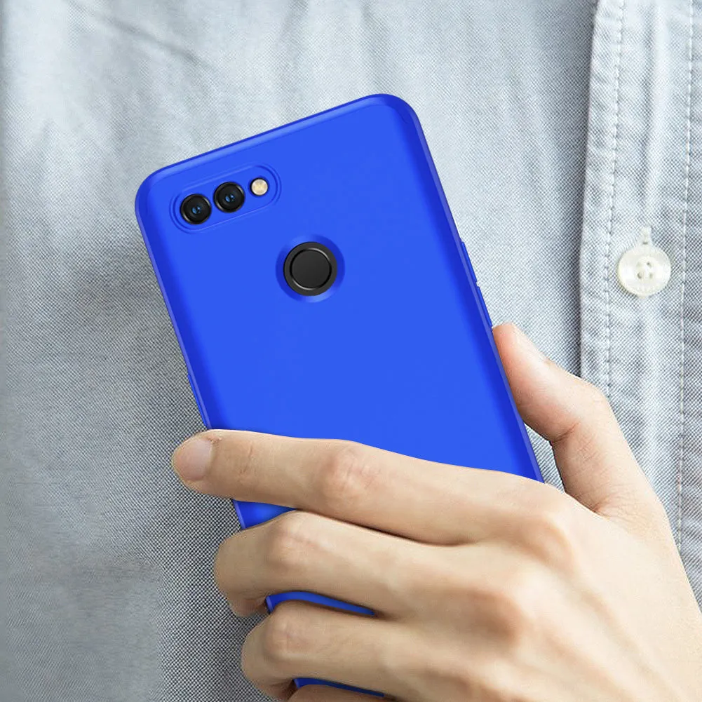 For OPPO A12 Mobile Phone Cover 360 Degree Full Protection Phone Case blue
