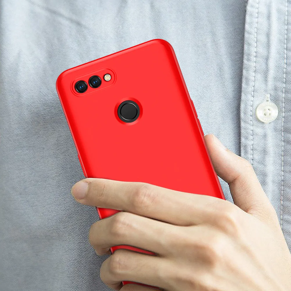 For OPPO A12 Mobile Phone Cover 360 Degree Full Protection Phone Case red