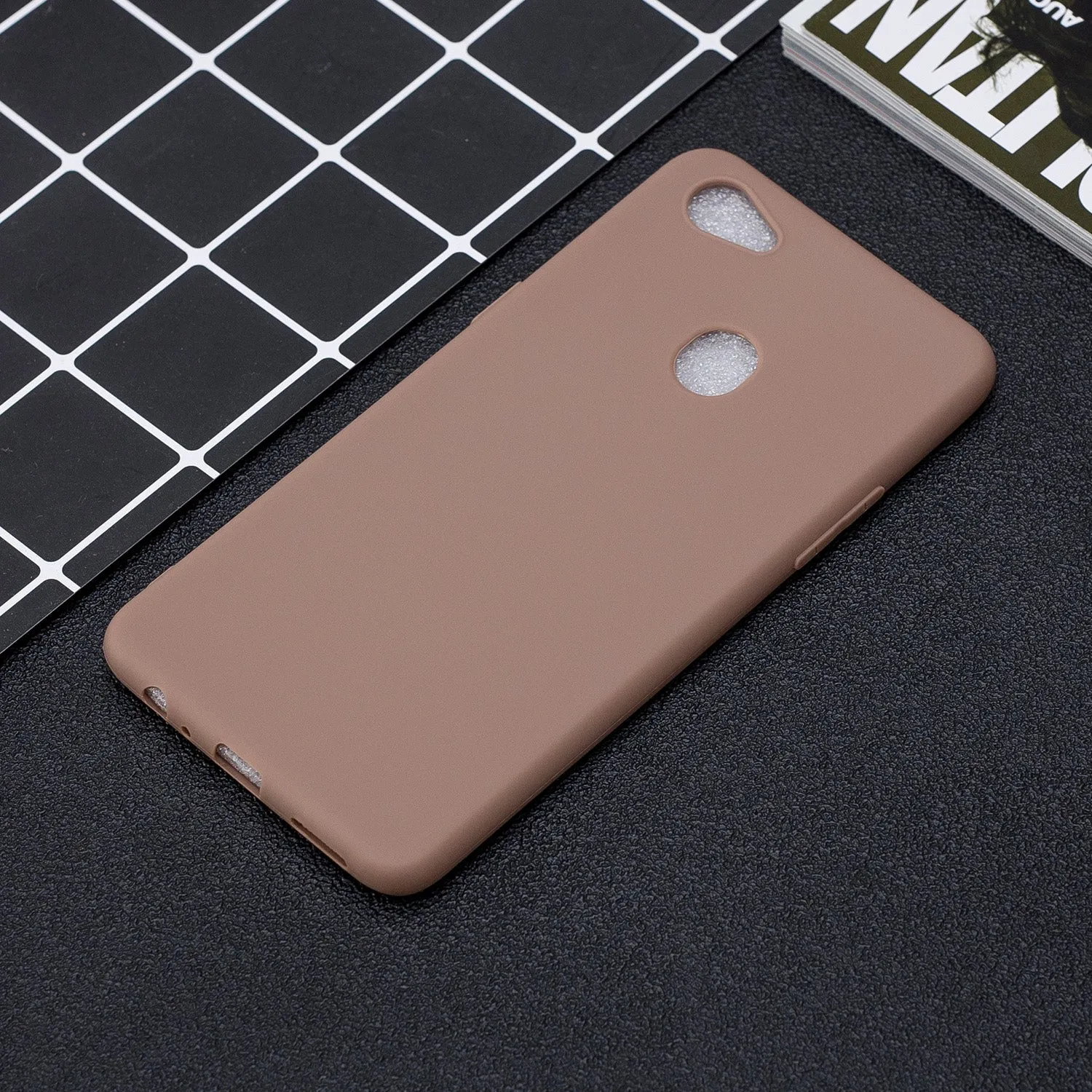 For OPPO F7 Lovely Candy Color Matte TPU Anti-scratch Non-slip Protective Cover Back Case 9