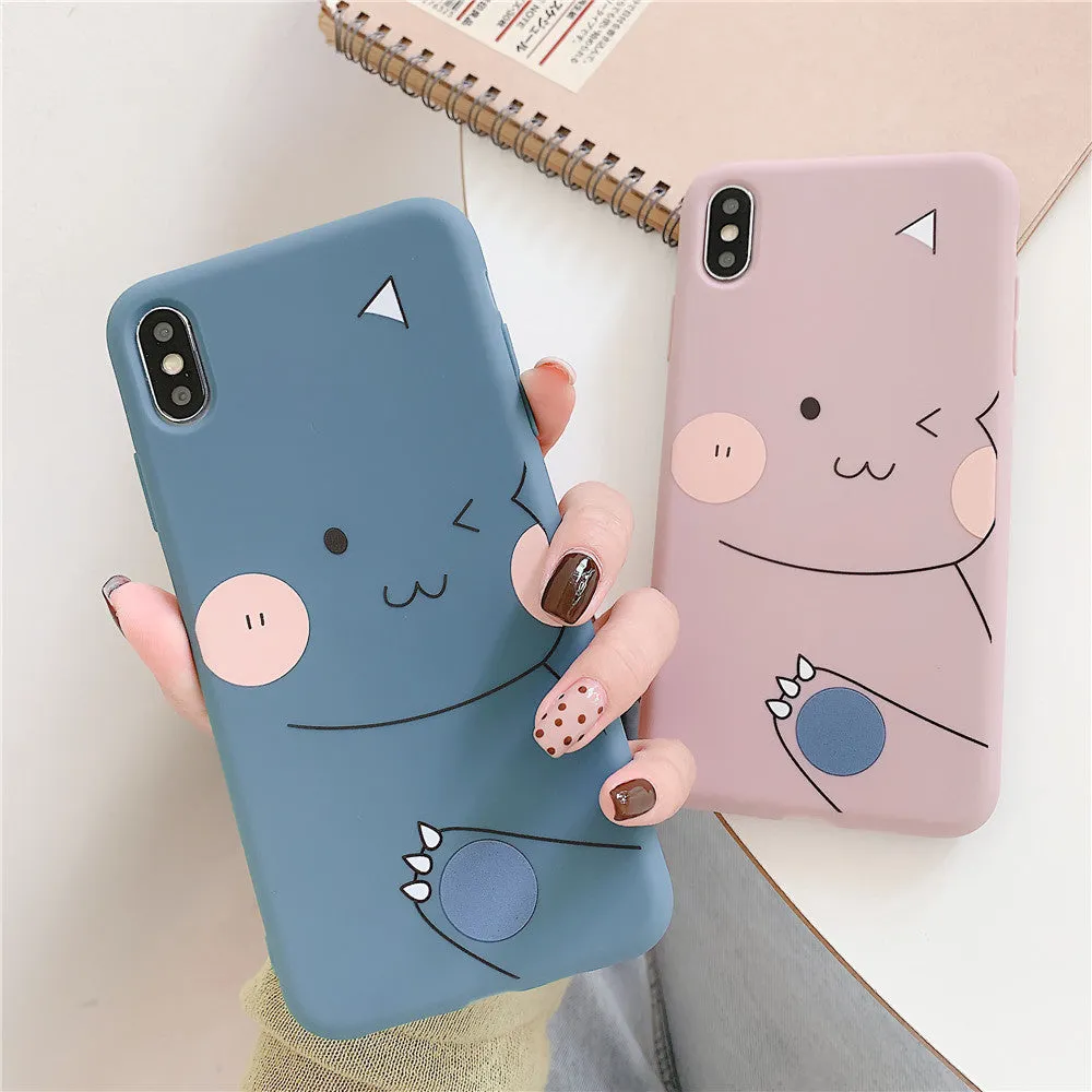 For OPPO F9/F11/A3/A5/A3S/A59/A57/A7X/A83/A9/K1/K3/Realme X Soft TPU Cellphone Case Shell Cartoon Back Cover blue