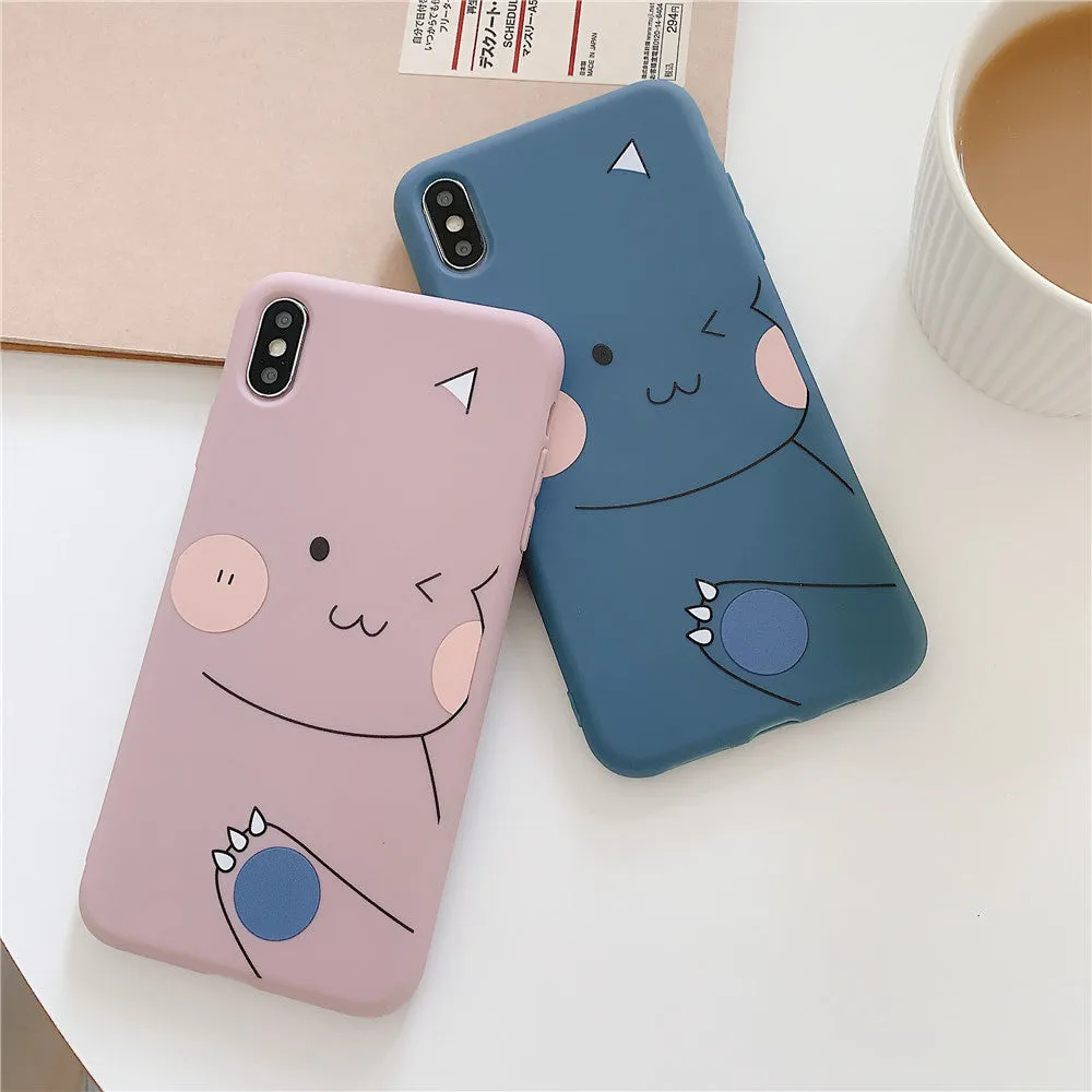 For OPPO F9/F11/A3/A5/A3S/A59/A57/A7X/A83/A9/K1/K3/Realme X Soft TPU Cellphone Case Shell Cartoon Back Cover blue