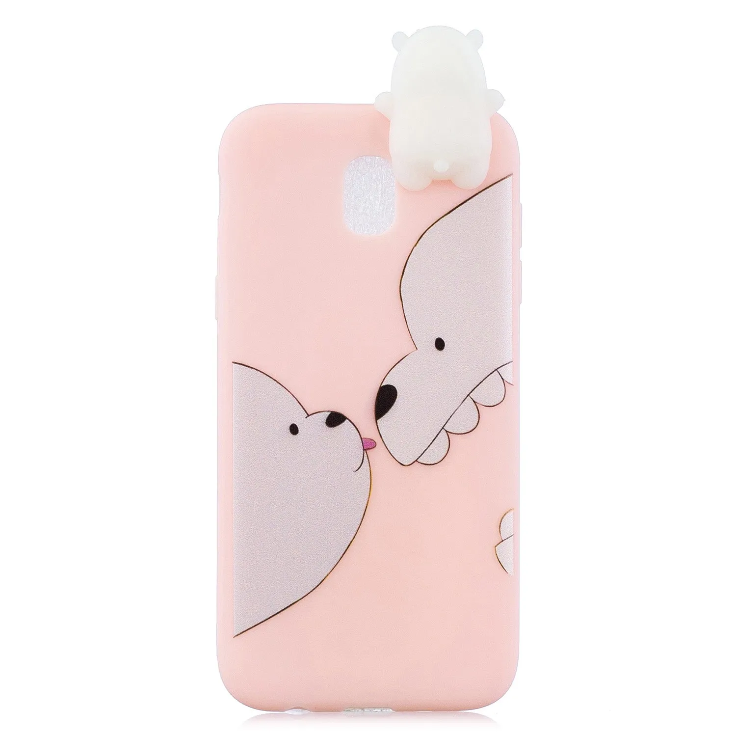 For Redmi 8A 3D Cartoon Painting Back Cover Soft TPU Mobile Phone Case Shell Big white bear