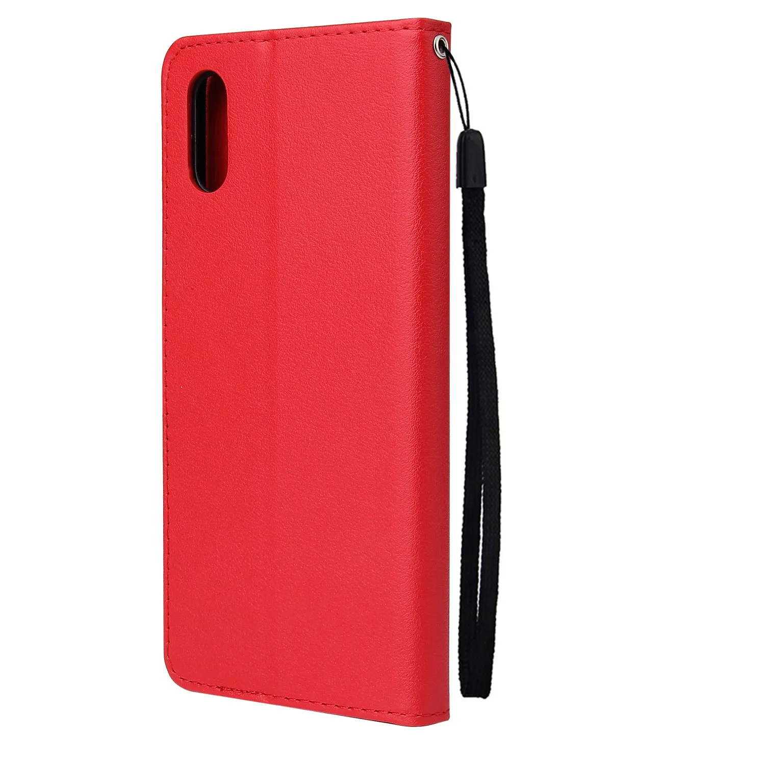 For Redmi 9A/Redmi 9C PU Leather Mobile Phone Cover with 3 Cards Slots Phone Frame brown