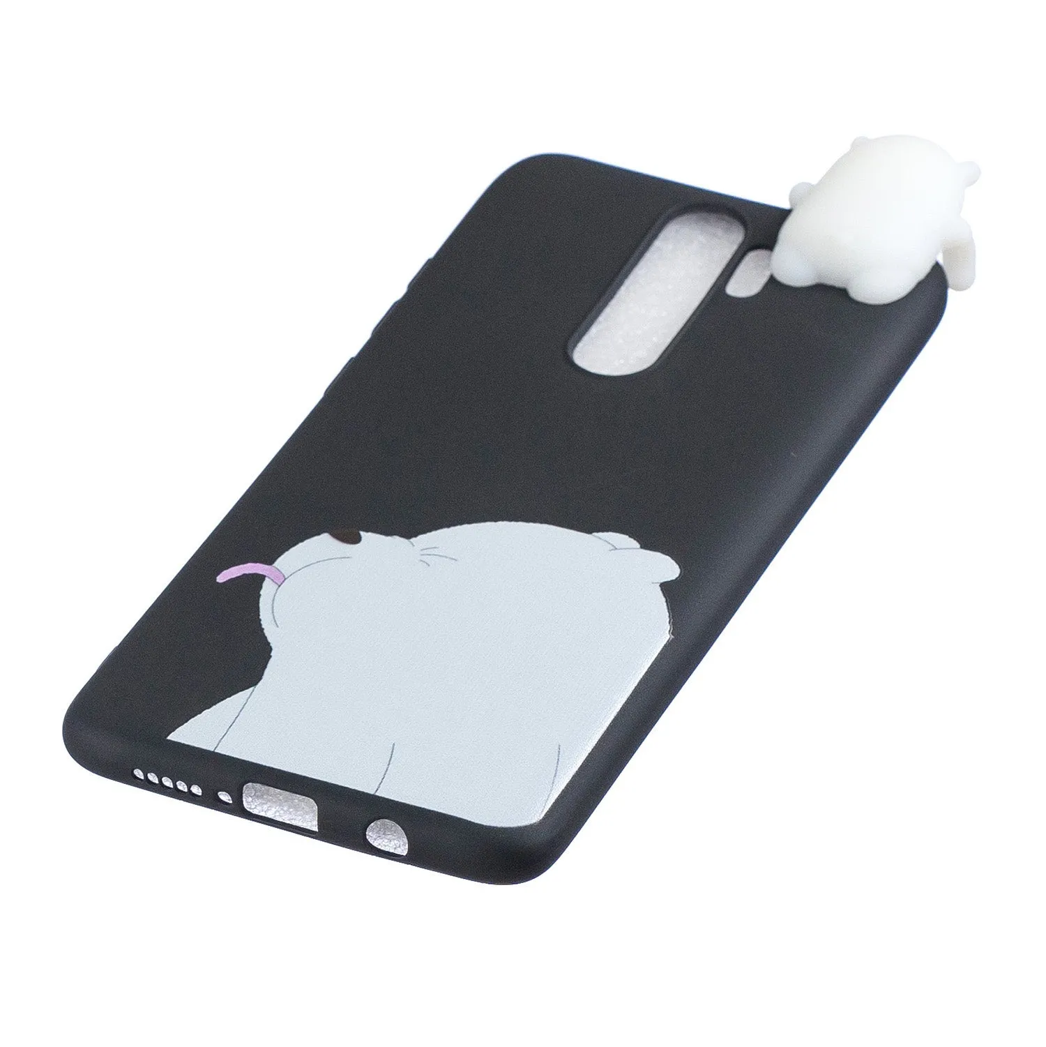 For Redmi NOTE 8 NOTE 8 pro 3D Color Painting Pattern Drop Protection Soft TPU Back Cover Mobile Phone Case black