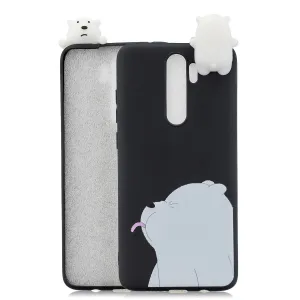 For Redmi NOTE 8 NOTE 8 pro 3D Color Painting Pattern Drop Protection Soft TPU Back Cover Mobile Phone Case black