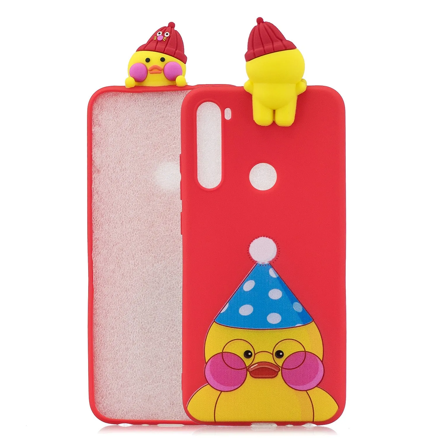 For Redmi NOTE 8 NOTE 8 pro 3D Color Painting Pattern Drop Protection Soft TPU Back Cover Mobile Phone Case yellow