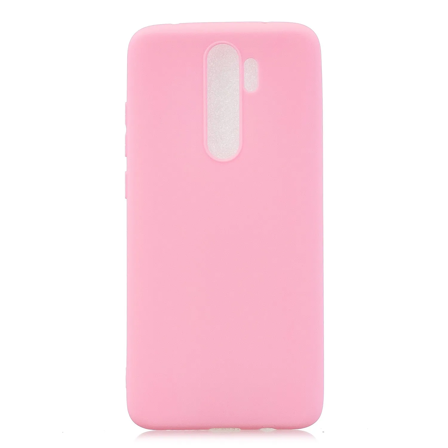For Redmi NOTE 8 NOTE 8 Pro Soft Candy Color Frosted Surface Shockproof TPU Back Cover Mobile Phone Case dark pink