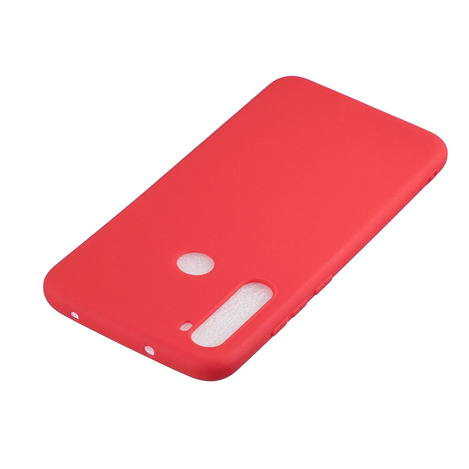 For Redmi NOTE 8 NOTE 8 Pro Soft Candy Color Frosted Surface Shockproof TPU Back Cover Mobile Phone Case red