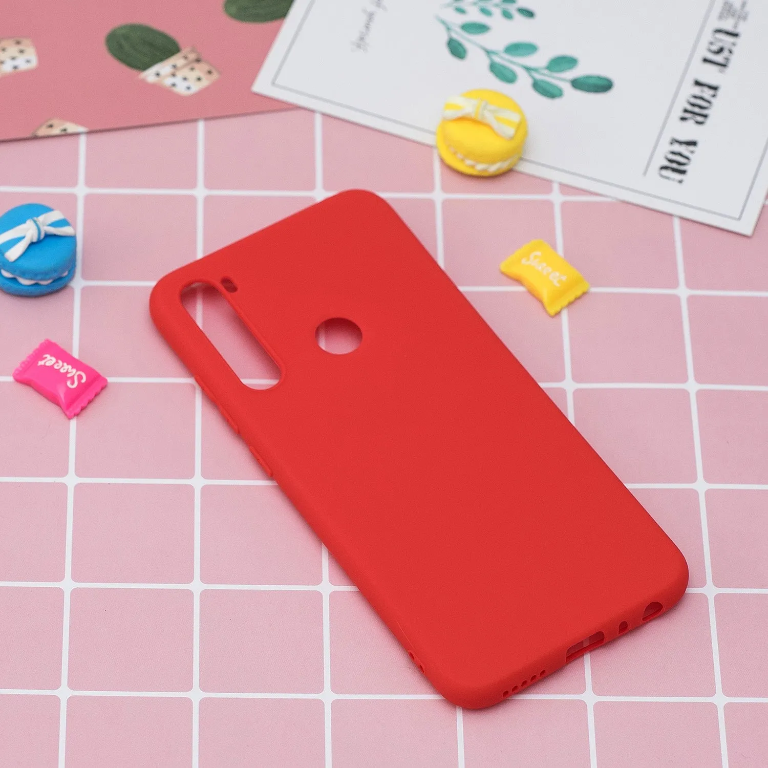 For Redmi NOTE 8 NOTE 8 Pro Soft Candy Color Frosted Surface Shockproof TPU Back Cover Mobile Phone Case yellow