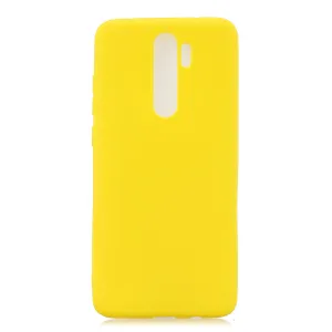 For Redmi NOTE 8 NOTE 8 Pro Soft Candy Color Frosted Surface Shockproof TPU Back Cover Mobile Phone Case yellow