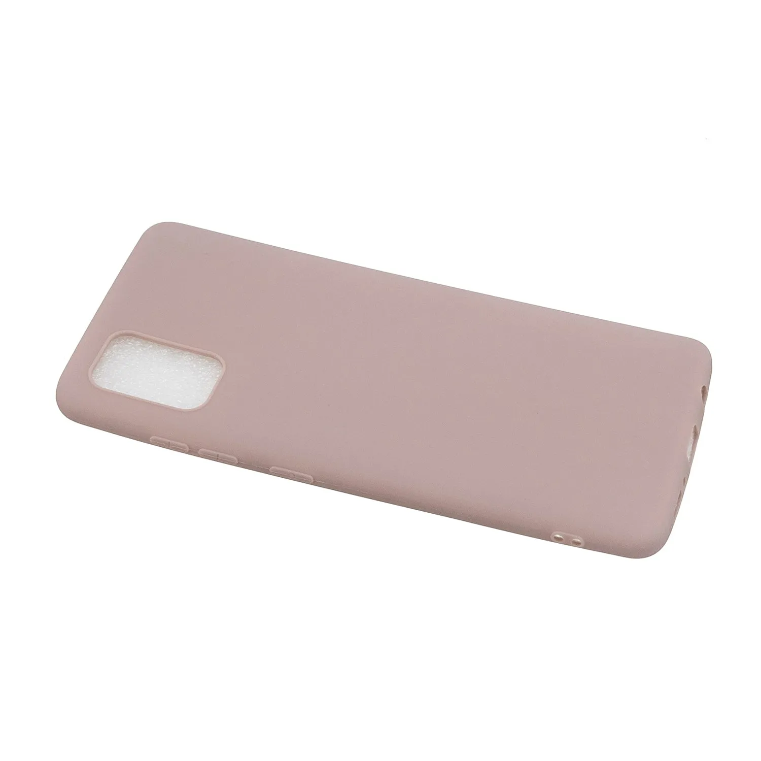 For Samsung A01/ A11/A21/A41/A51/A71/A81/A91 Mobile Phone Case Lovely Candy Color Matte TPU Anti-scratch Non-slip Protective Cover Back Case 11 lotus root pink