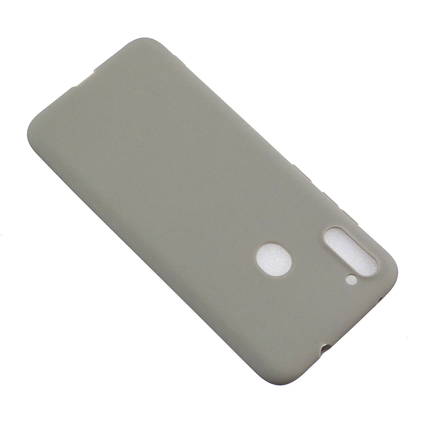 For Samsung A01/ A11/A21/A41/A51/A71/A81/A91 Mobile Phone Case Lovely Candy Color Matte TPU Anti-scratch Non-slip Protective Cover Back Case 12 gray