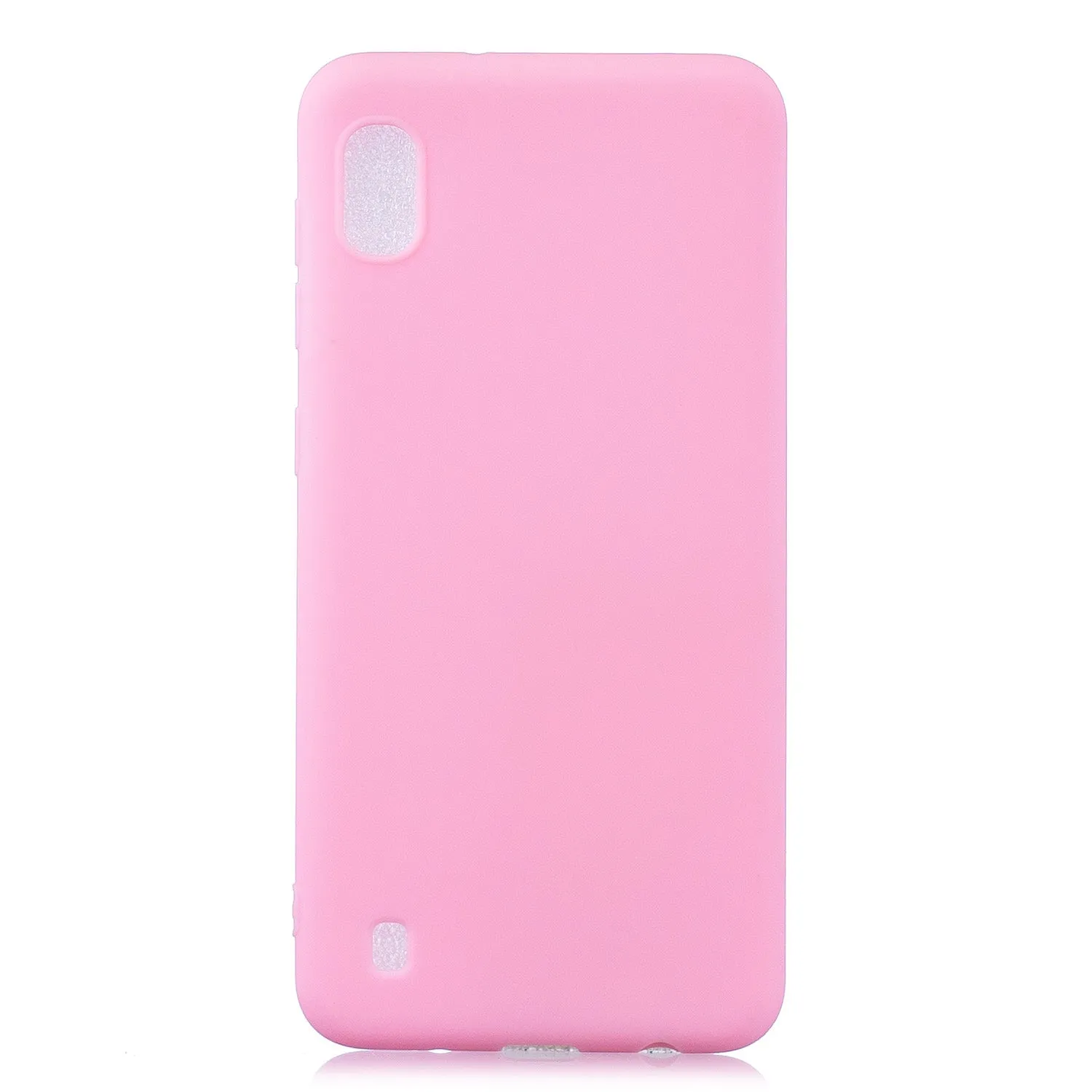 For Samsung A01/ A11/A21/A41/A51/A71/A81/A91 Mobile Phone Case Lovely Candy Color Matte TPU Anti-scratch Non-slip Protective Cover Back Case 5 dark pink
