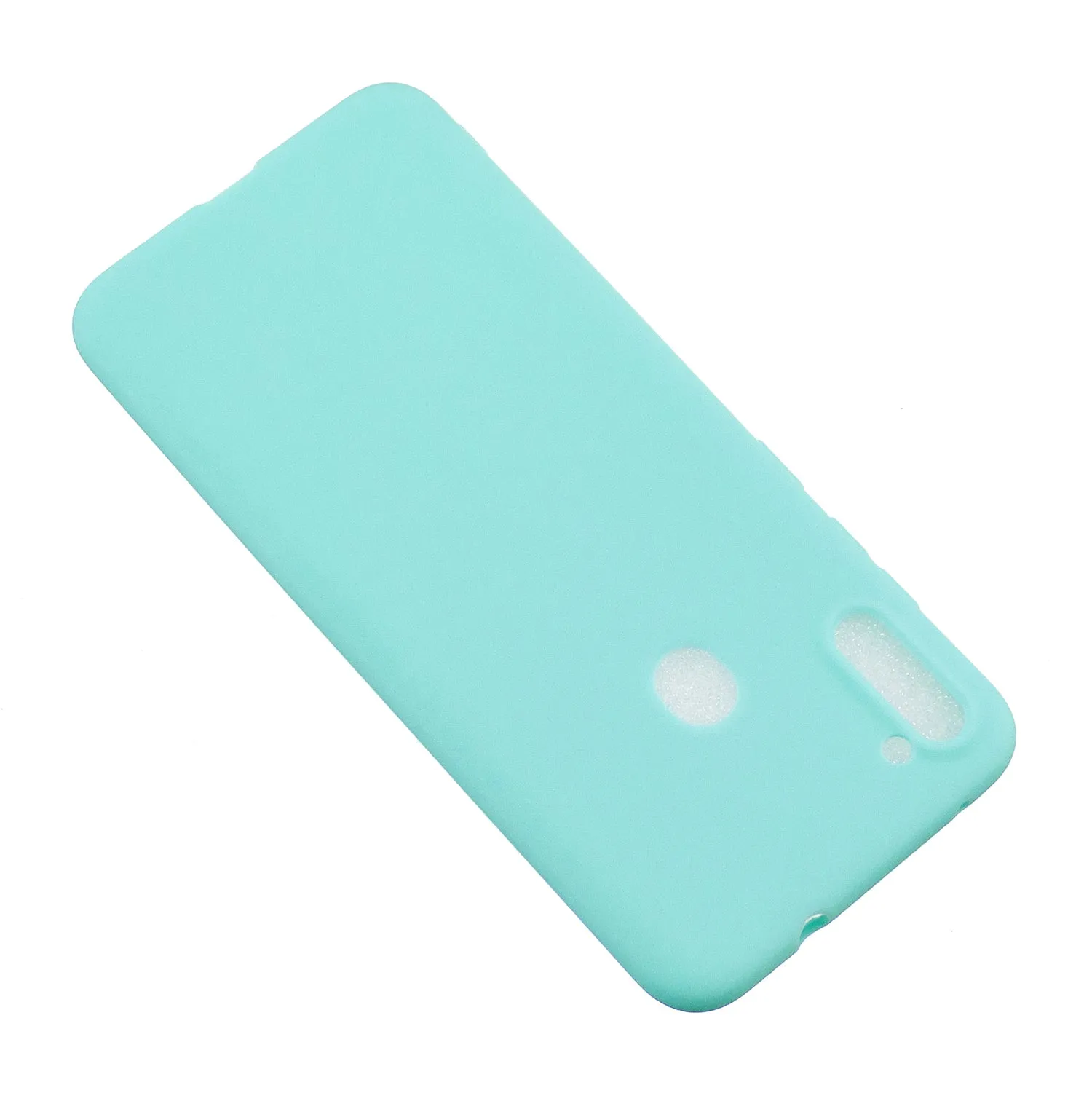 For Samsung A01/ A11/A21/A41/A51/A71/A81/A91 Mobile Phone Case Lovely Candy Color Matte TPU Anti-scratch Non-slip Protective Cover Back Case 8 light blue