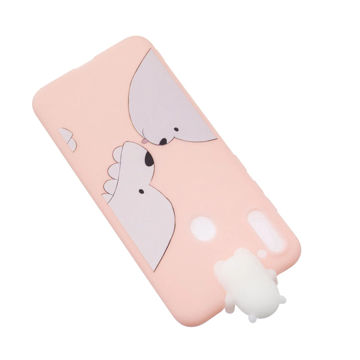 For Samsung A11 TPU Back Cover 3D Cartoon Painting Soft Mobile Phone Case Shell Smiley panda