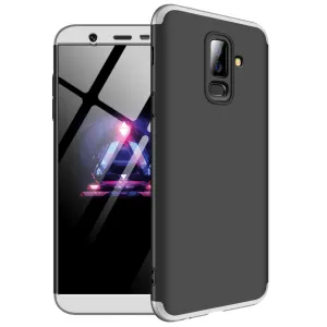 For Samsung J8 2018 360 Degree Protective Case Ultra Thin Hard Back Cover silver black silver