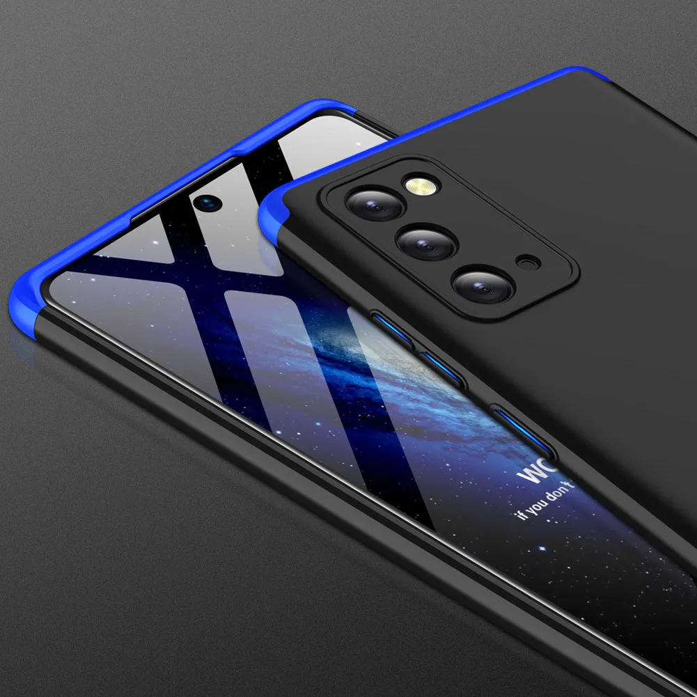 For Samsung Note 20/Note 20 Ultra/M31S Mobile Phone Cover 360 Degree Full Protection Phone Case Blue black blue