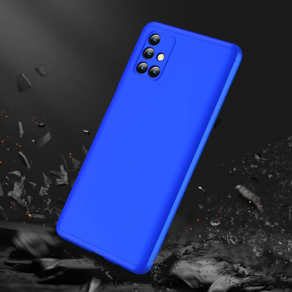 For Samsung Note 20/Note 20 Ultra/M31S Mobile Phone Cover 360 Degree Full Protection Phone Case blue