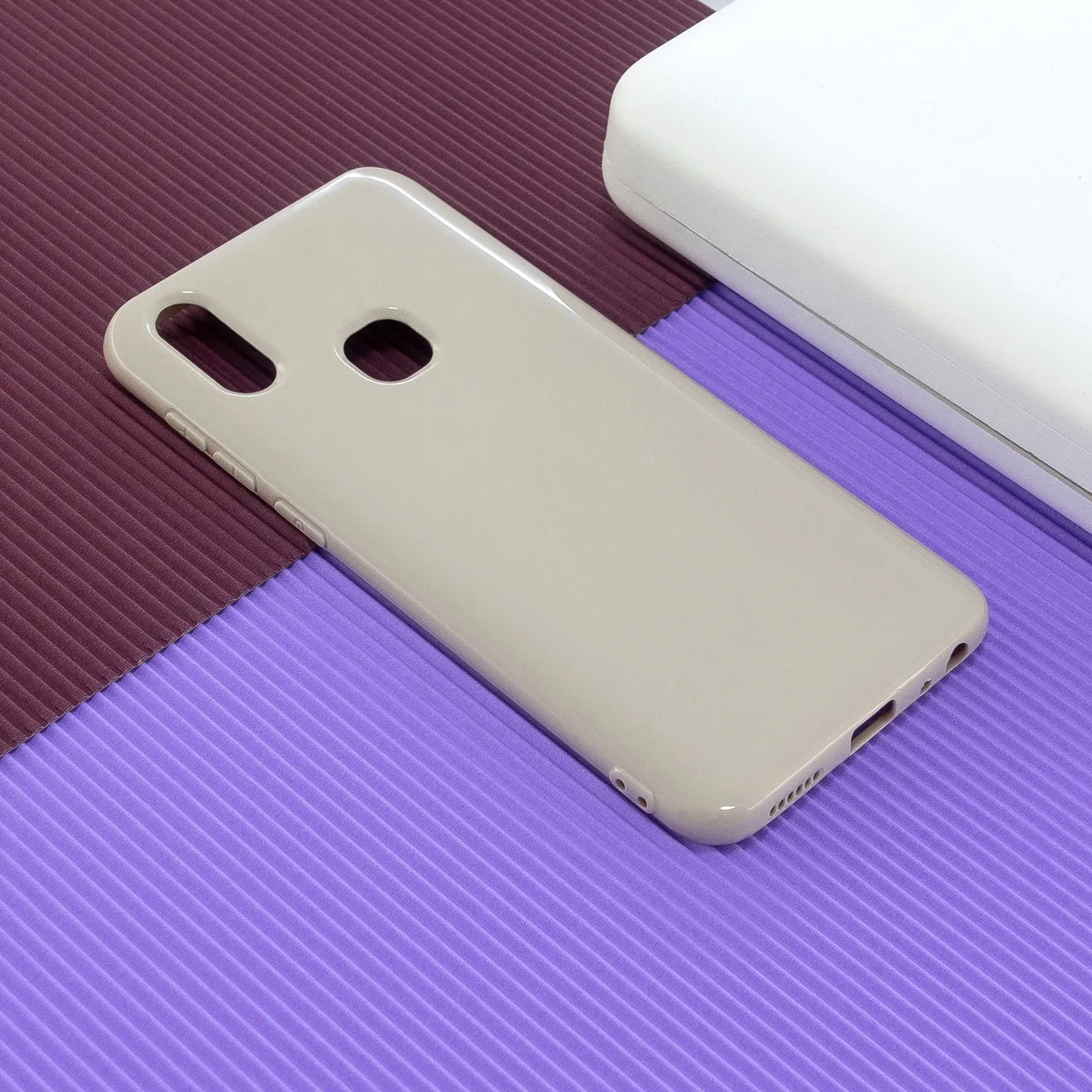 for VIVO Y17/Y3 / Y91/Y95/Y93 Thicken 2.0mm TPU Back Cover Cellphone Case Shell Khaki