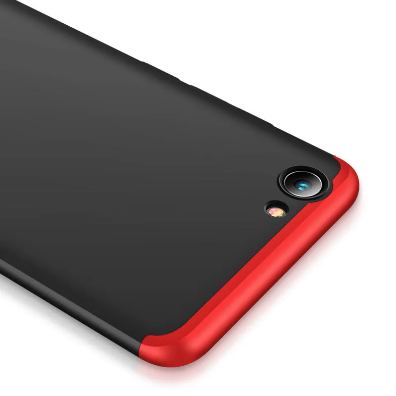 For VIVO Y71 Slim 3 in 1 Hybrid Hard Case Full Body 360 Degree Protection Back Cover red