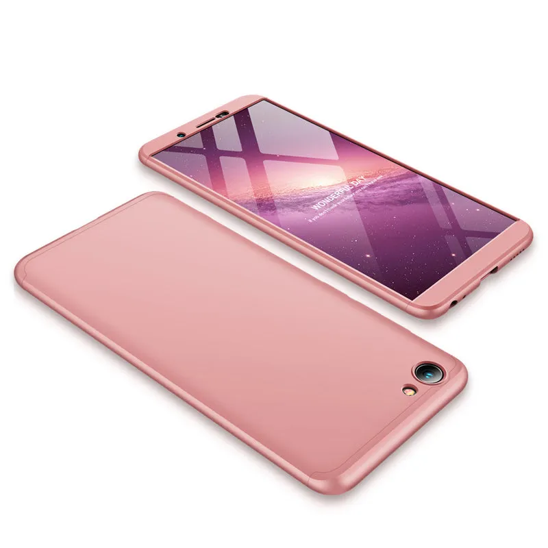 For VIVO Y71 Slim 3 in 1 Hybrid Hard Case Full Body 360 Degree Protection Back Cover red