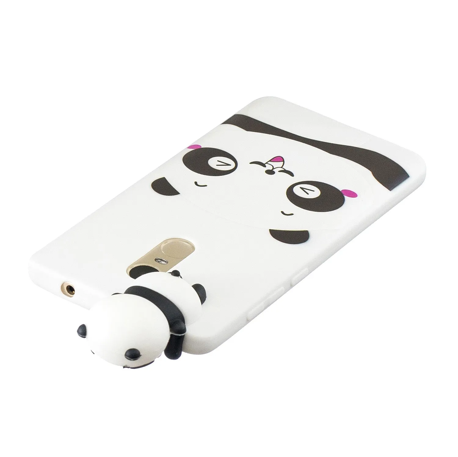 For XIAOMI Redmi NOTE 4X/NOTE 4 3D Cute Coloured Painted Animal TPU Anti-scratch Non-slip Protective Cover Back Case white