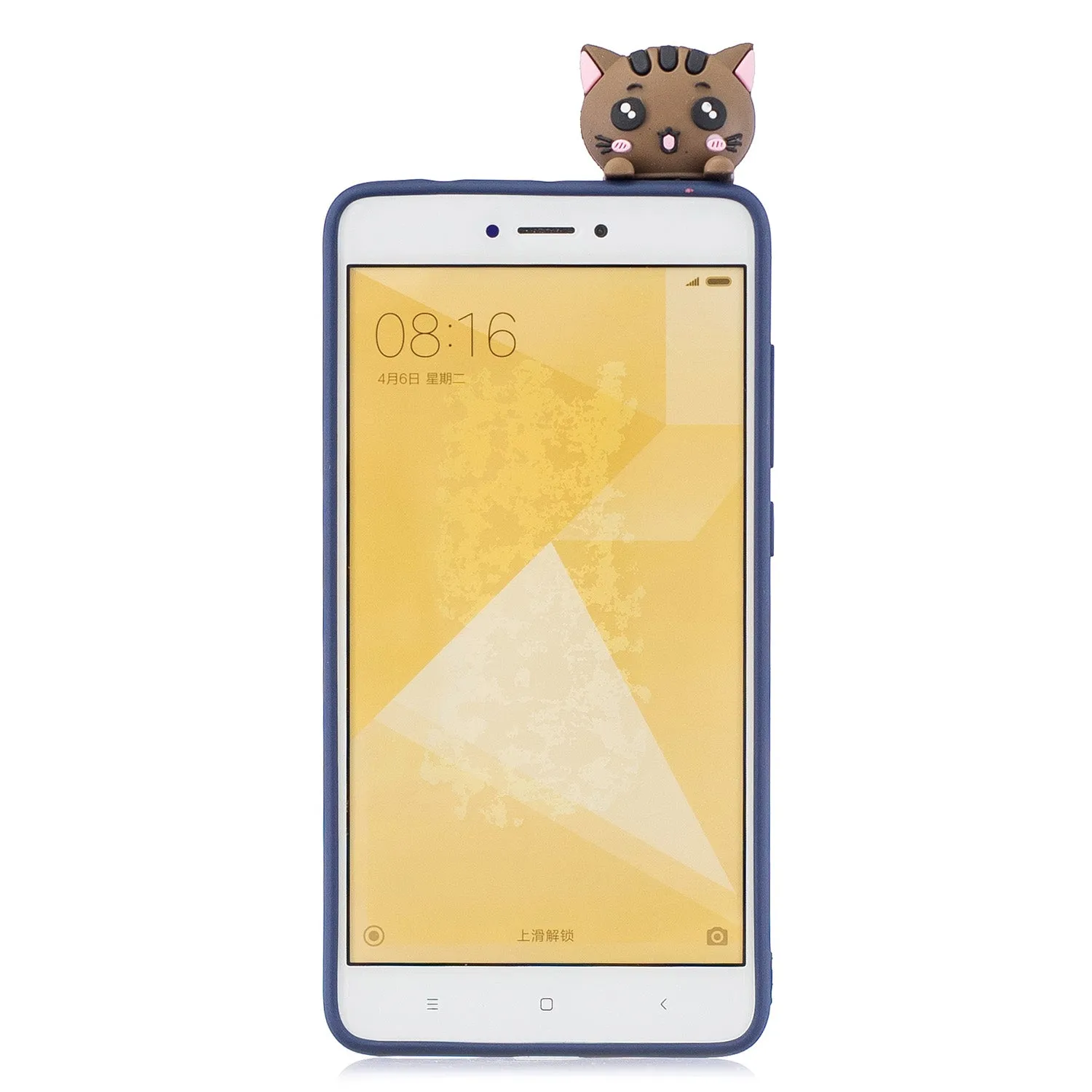 For XIAOMI Redmi NOTE 4X/NOTE 4 3D Cute Coloured Painted Animal TPU Anti-scratch Non-slip Protective Cover Back Case white