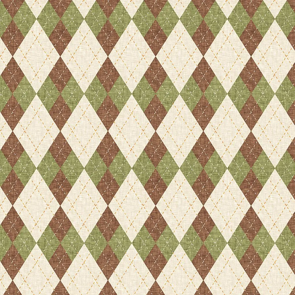 Fore! by Clothworks ARGYLE/LT KHAKI
