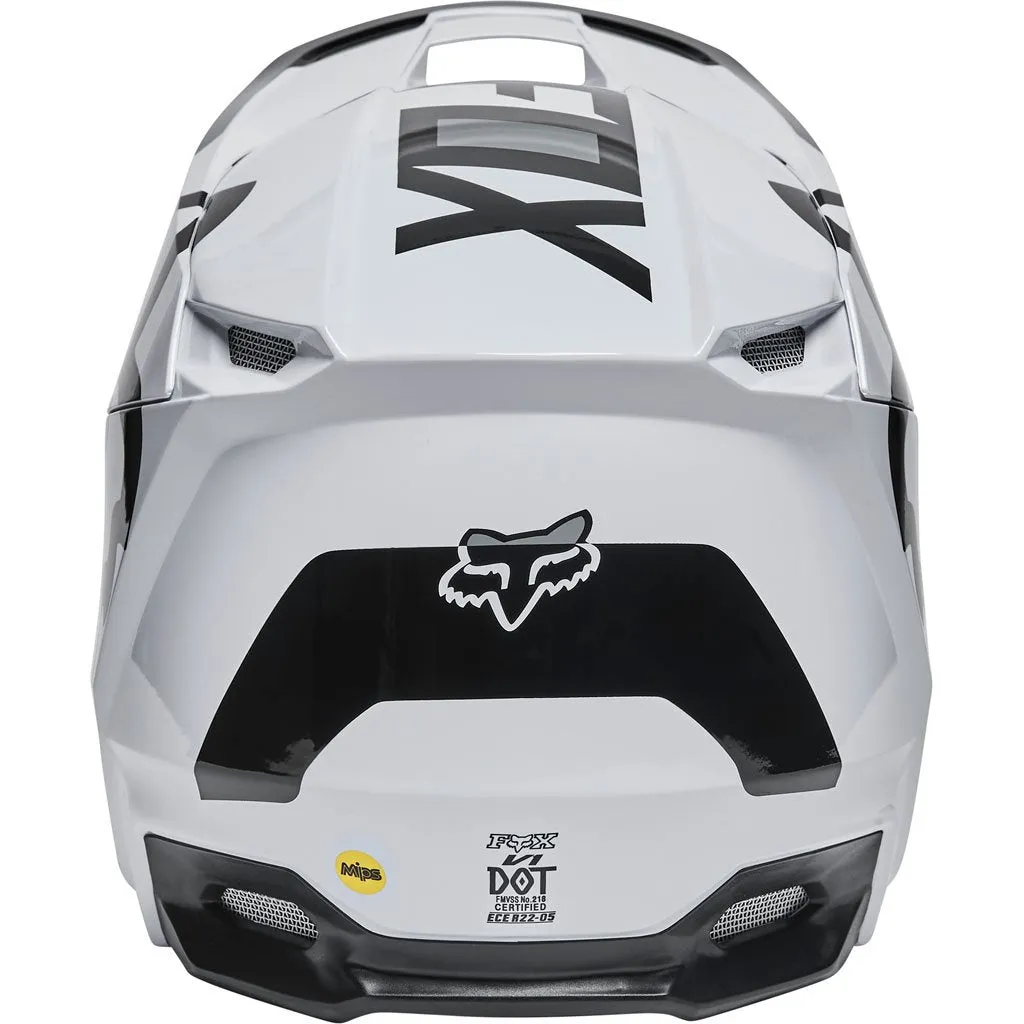 Fox - 2022 V1 Lux Black/White Helmet