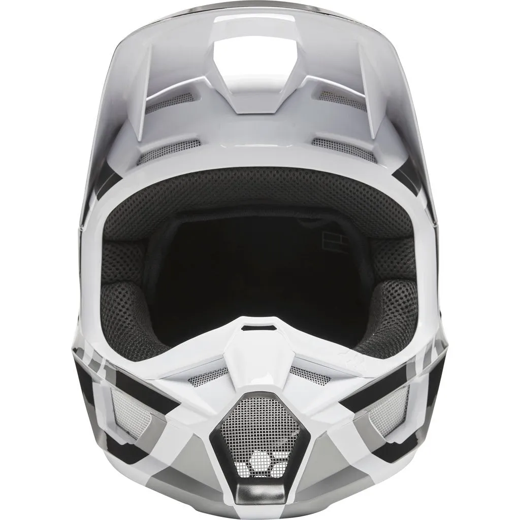 Fox - 2022 V1 Lux Black/White Helmet