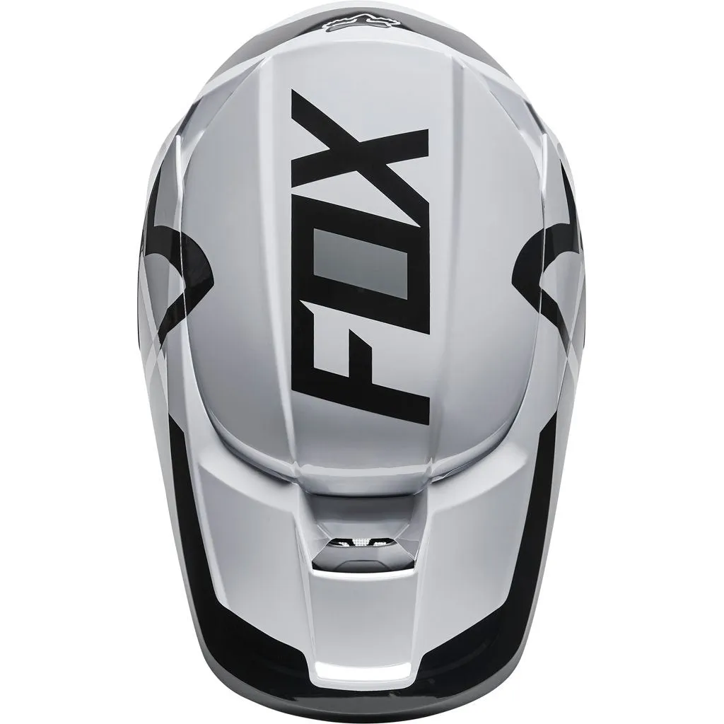 Fox - 2022 V1 Lux Black/White Helmet