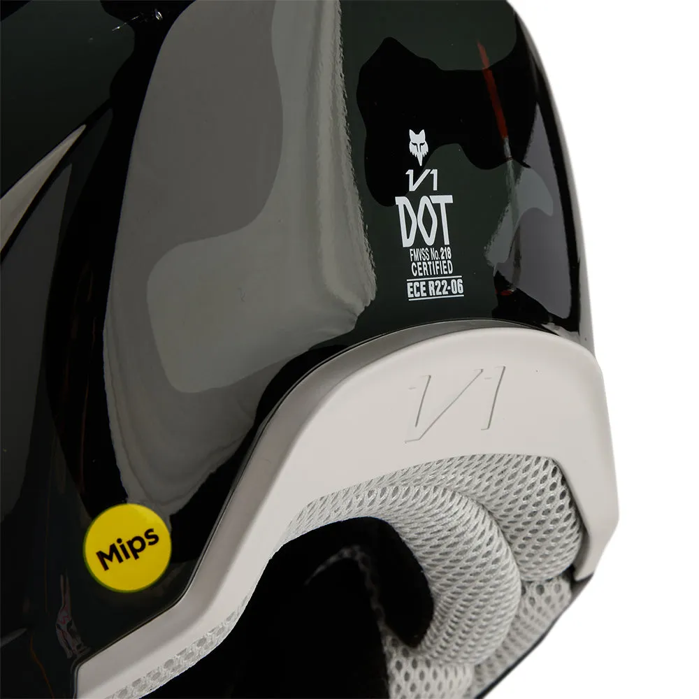 FOX V1 BNKR HELMET MIPS CE [BLACK CAMO]