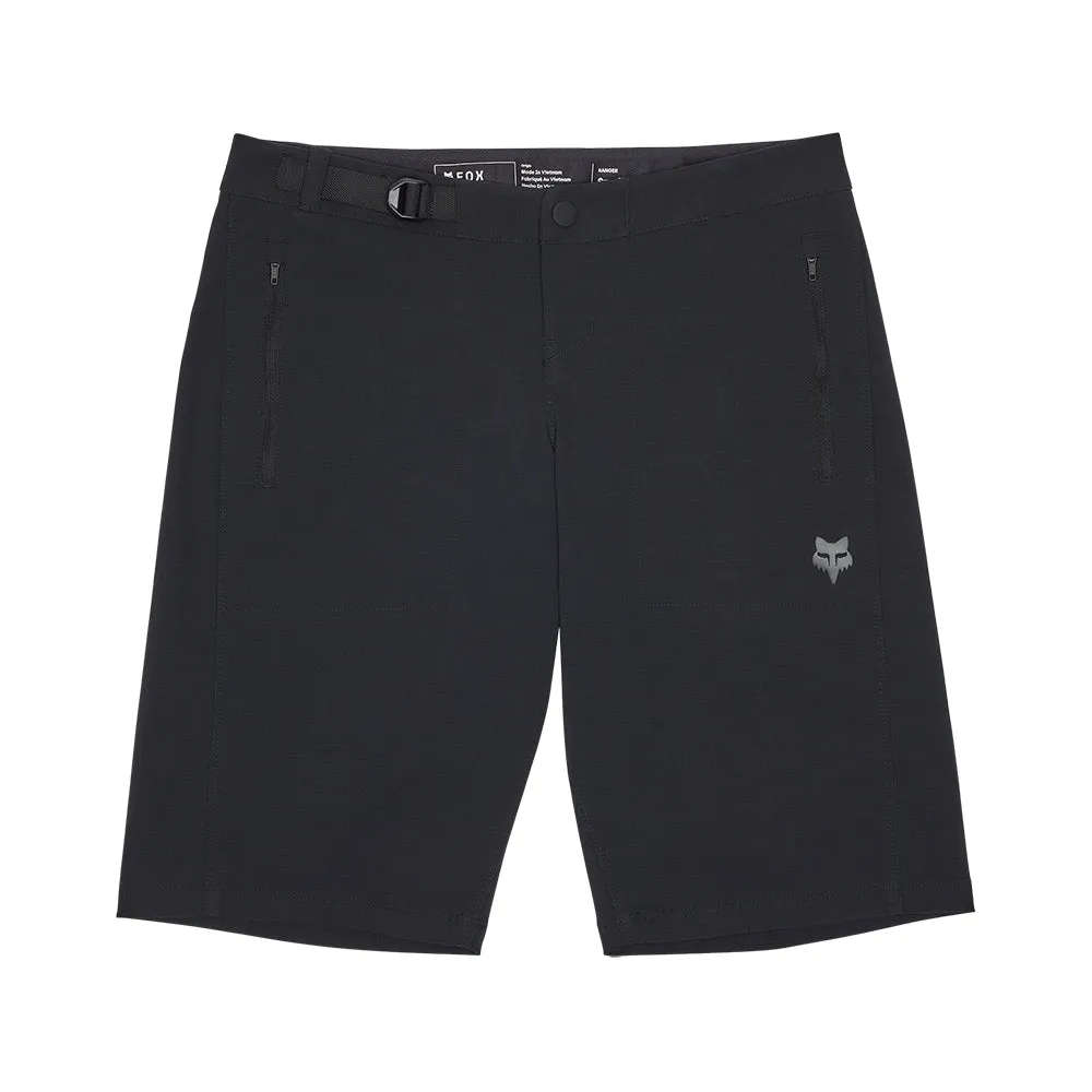 FOX WOMENS RANGER SHORTS WITH LINER [BLACK]
