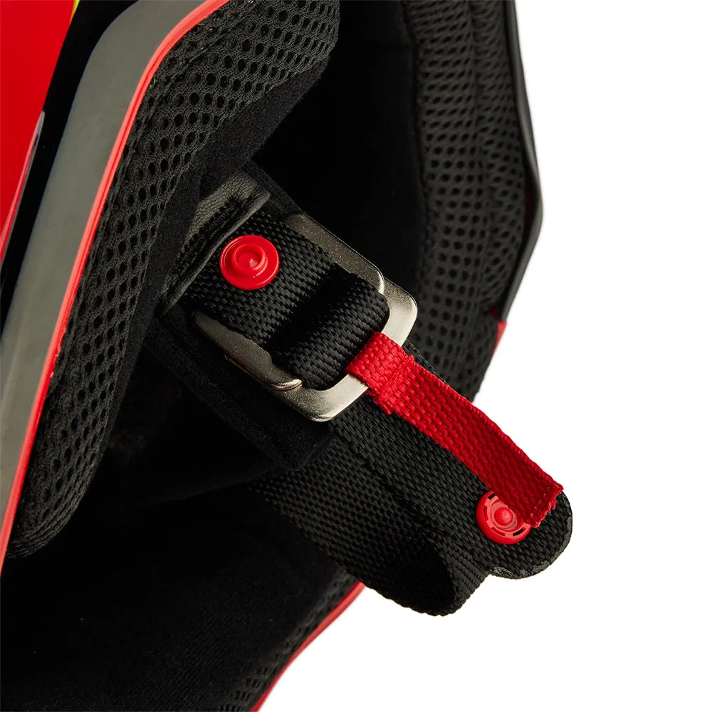 FOX YOUTH V1 BALLAST HELMET [FLO RED]
