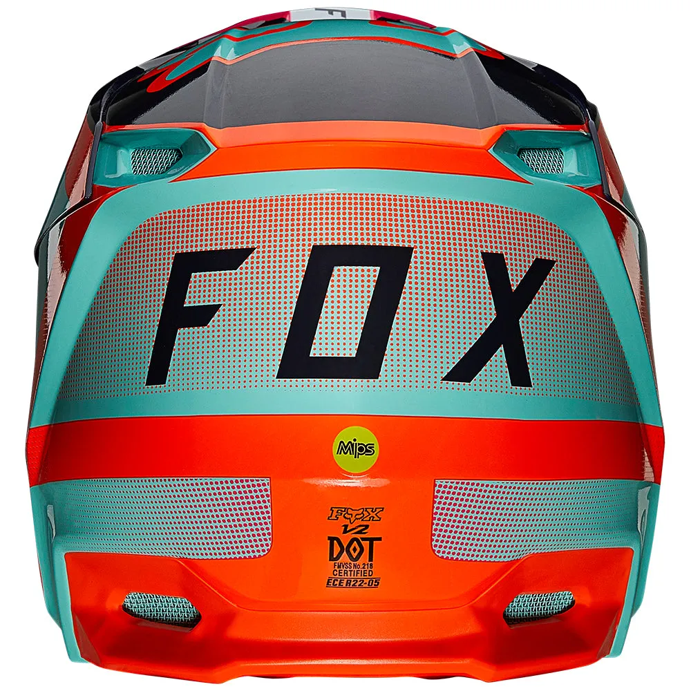 FOX YOUTH V1 VOKE HELMET [AQUA]