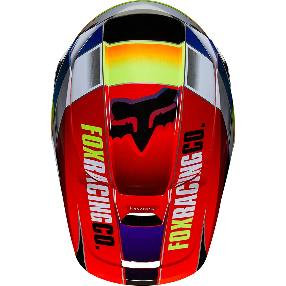 FOX YOUTH V1 YORR HELMET ECE [BLUE/RED]