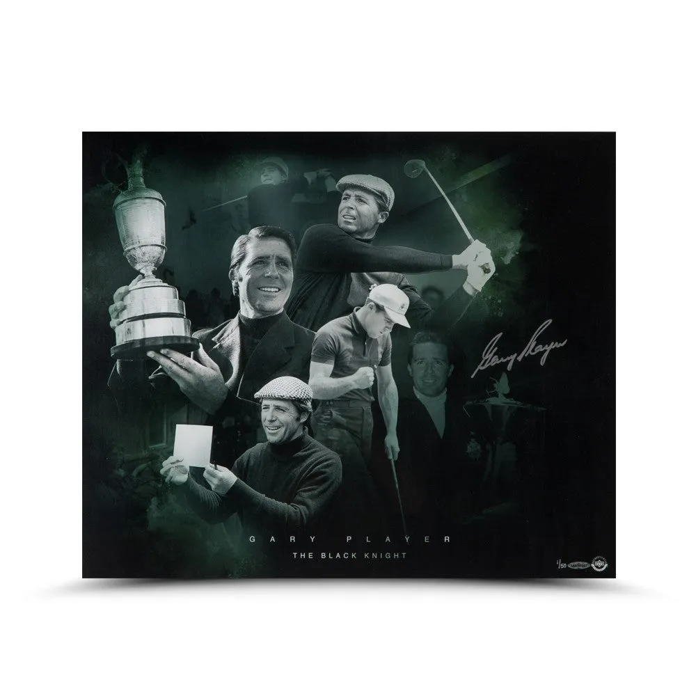 Gary Player Autographed Black Knight Photo
