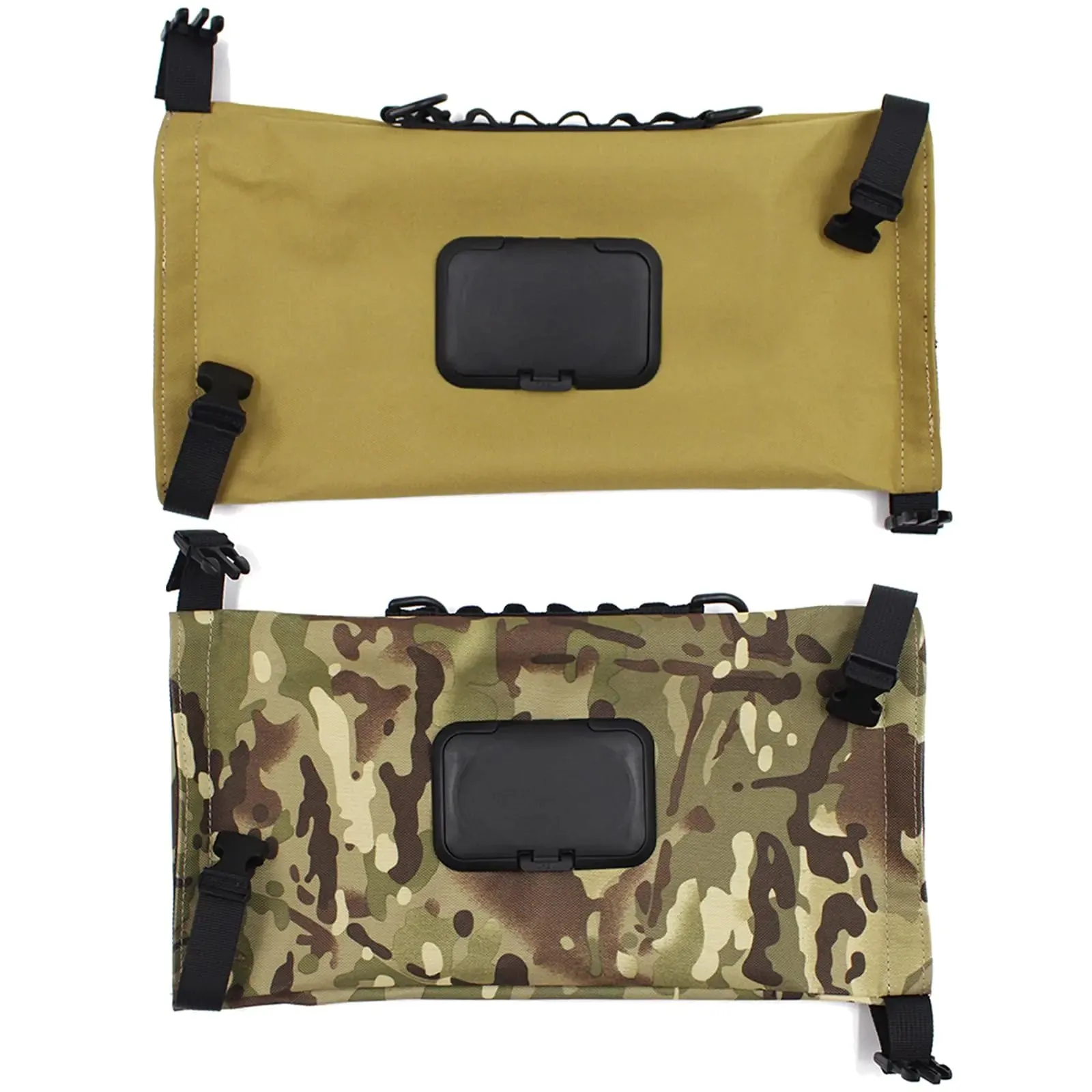 Generic Travel Wipe Dispenser Portable Baby Wipe Case 2 in 1 Reusable Paper&Wipe Container Outdoor Camping Hanging Wet Wipe Pouch (Cam Bro2PCS)