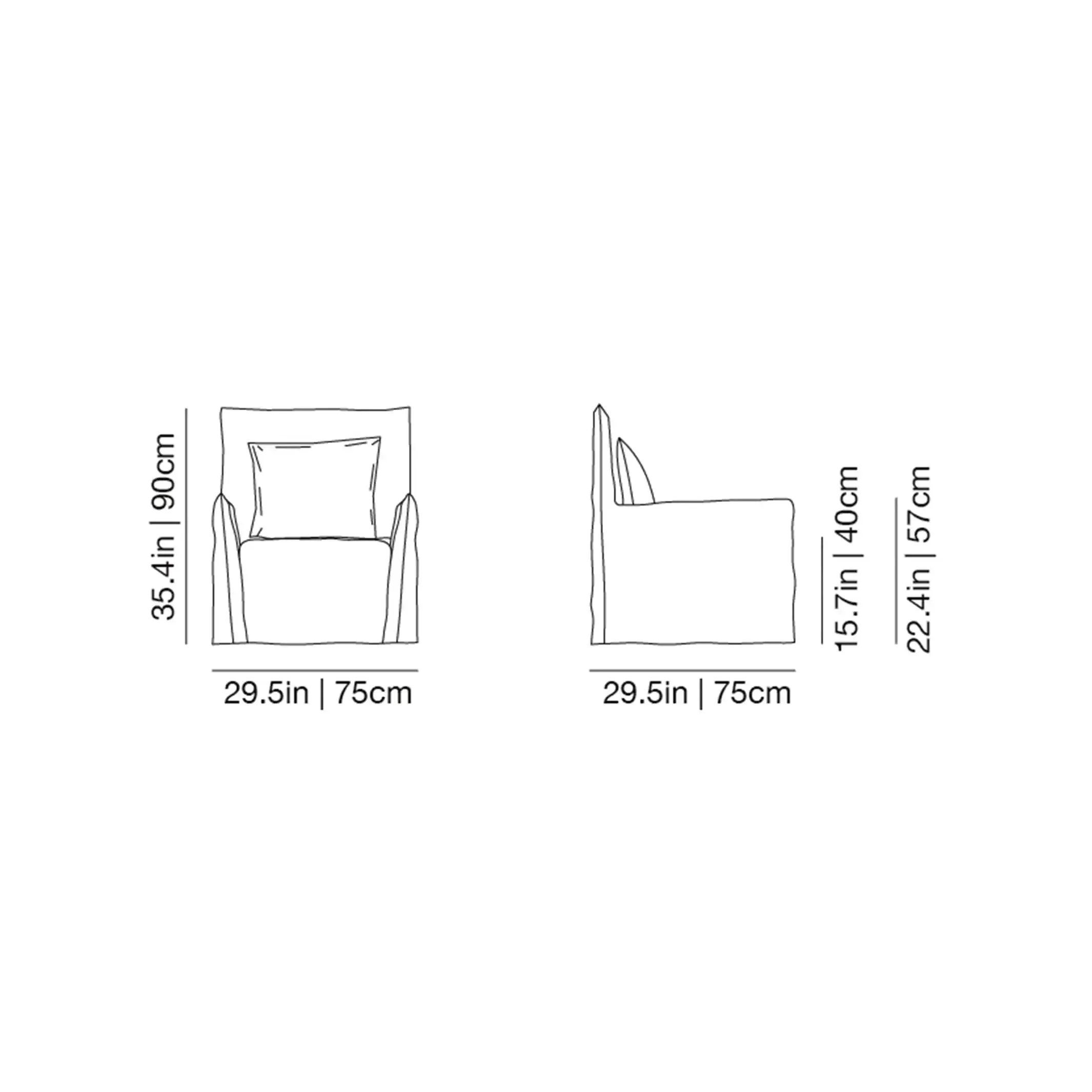 Ghost 04 - Armchair - Floor Model Palm Beach
