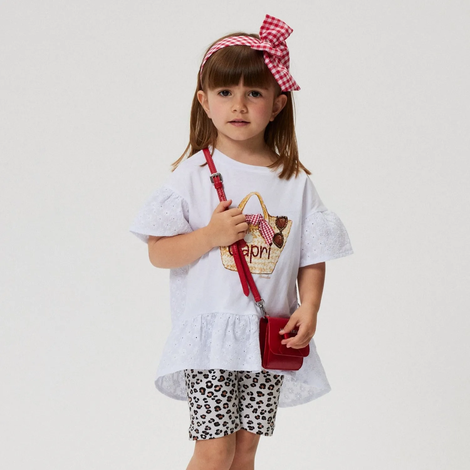 Girls Leopard Print Cycling Shorts
