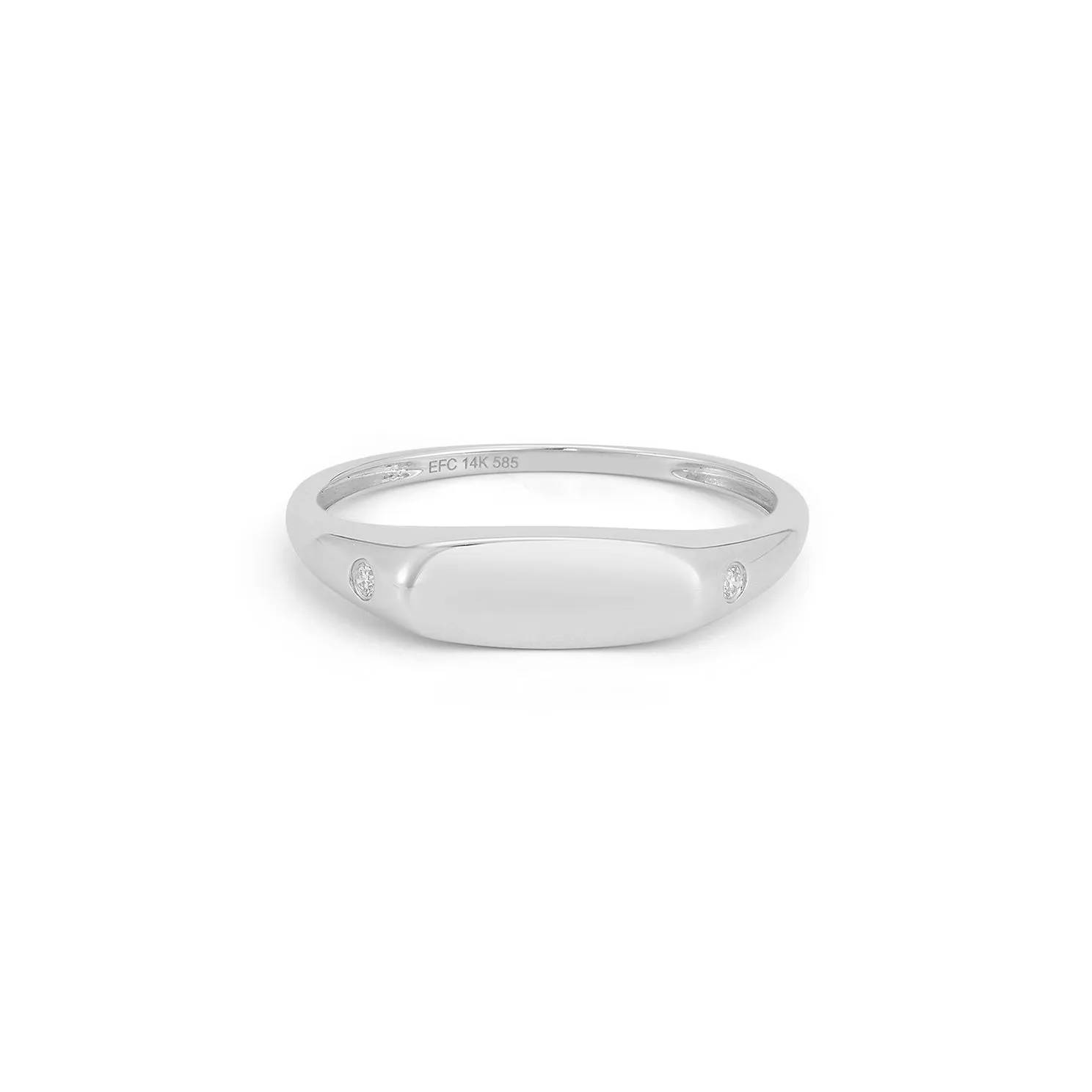 Gold Ring with Diamond Detail