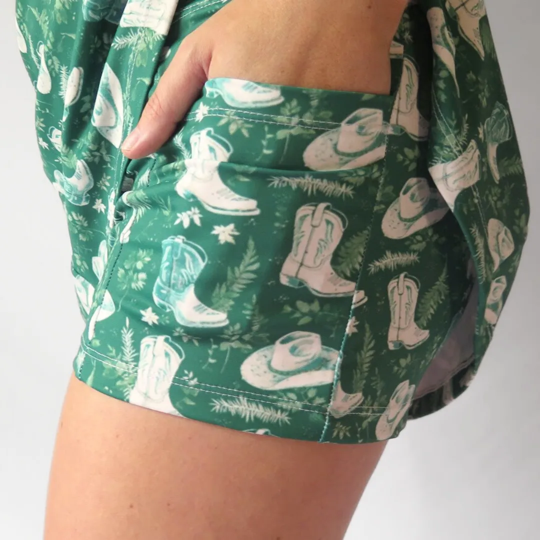 Green Cowboy Golf Dress