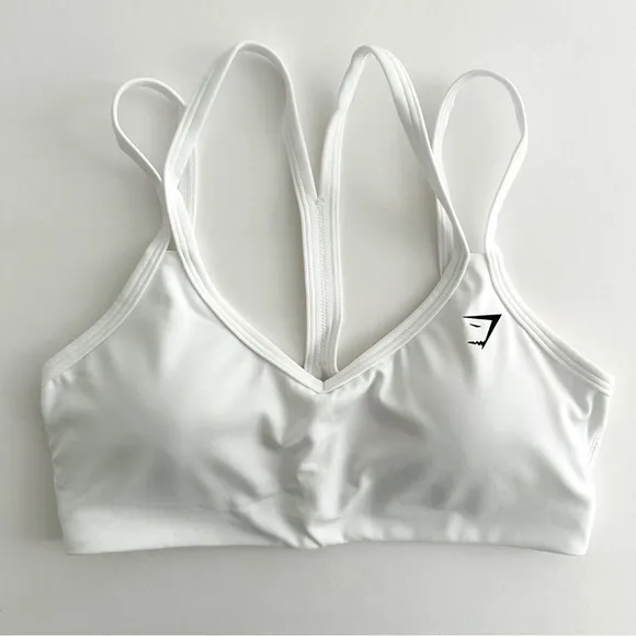 Gymshark M/L Pause Seamless Cycling Shorts &amp; Strap Feature Sports Bra Set
