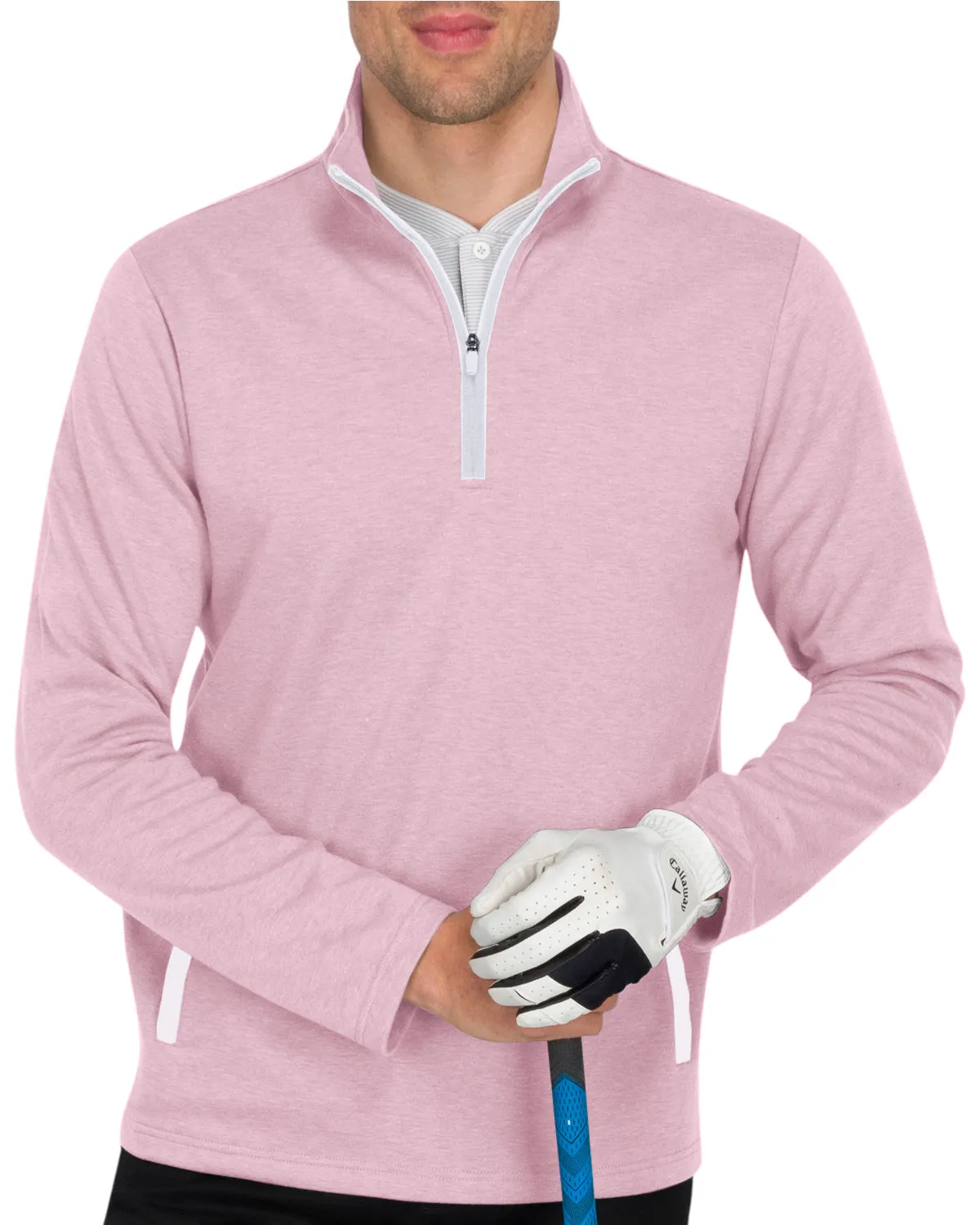 Half Zip Golf Pullover with Pockets